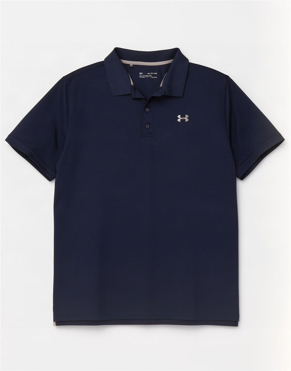Cămașă polo Under Armour Heat Gear pentru bărbați, 2XL, poliester bleumarin