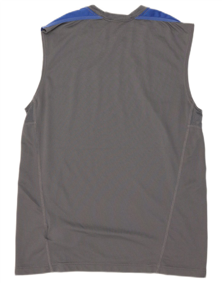 Vest Vest Top Dri Fit Nike pentru bărbați, gri mediu, poliester color bloc
