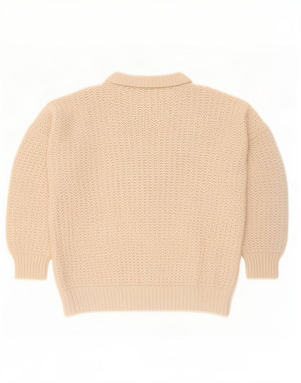 Pulover supradimensionat pentru femei Zara, cu gât de barcă, UK 14 Bej mediu
