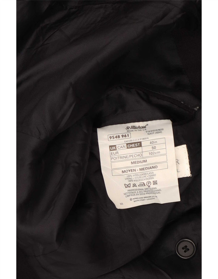 Jachetă pentru bărbați Marks & Spencer St. Michael Blazer UK 40 Medium Bleumarin