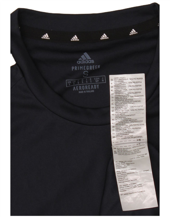 Tricou pentru bărbați Adidas Top mic, poliester bleumarin