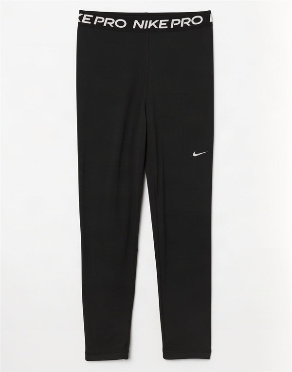 Leggings crop grafic Nike Dri Fit pentru femei UK 12 Poliester mediu negru