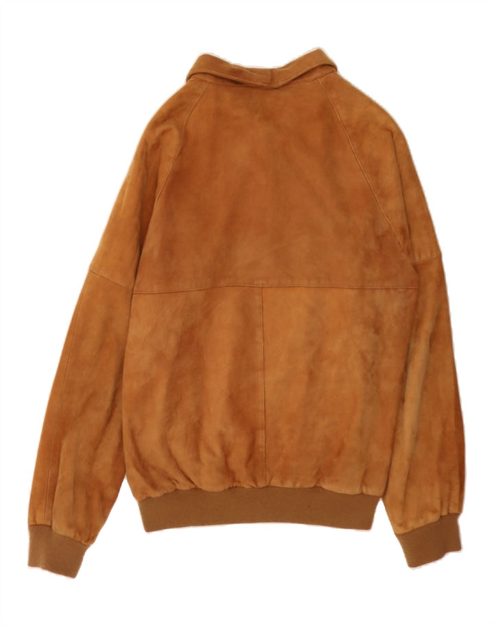 SCOUT Mens Suede Jacket UK 38 Medium Brown Vintage Scout and Second-Hand Scout from Messina Hembry 
