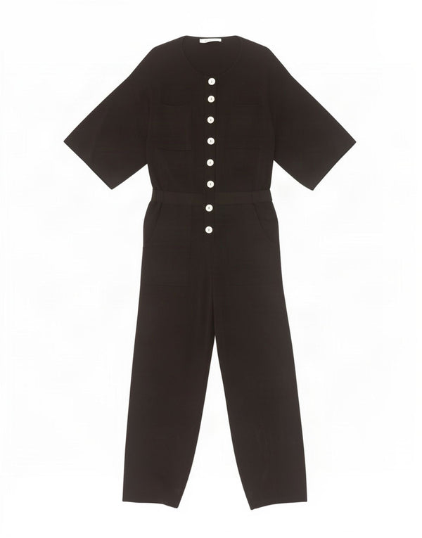 Salopetă Zara pentru femei cu mâneci 3/4 UK 14 Medium Negru