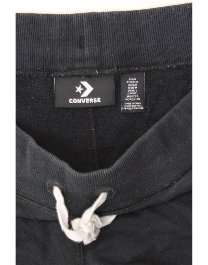 Pantaloni scurti sport Converse pentru femei UK 14, bumbac mediu negru