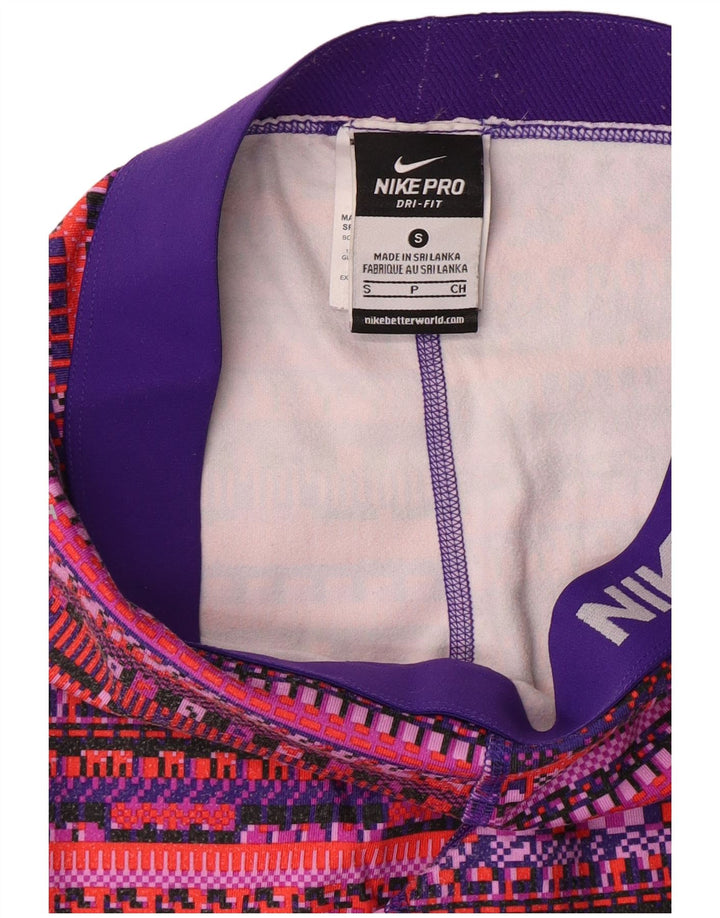 Leggings grafici Dri Fit NIKE pentru femei UK 8 mici, multicolore, geometrice