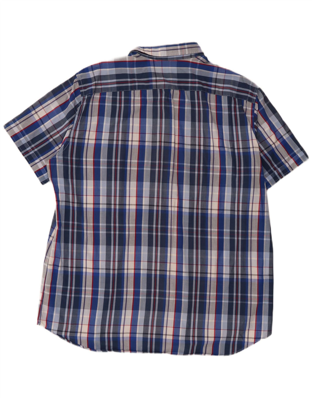 Cămașă pentru bărbați Carrera cu mânecă scurtă 3XL, bumbac cu carouri albastre
