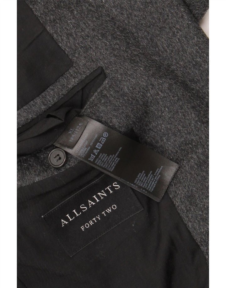 Palton pentru bărbați All Saints UK 42 XL Lână gri