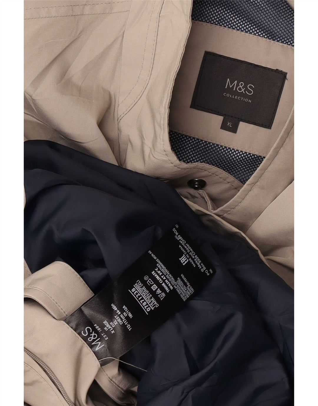 Jachetă utilitare pentru bărbați Marks & Spencer UK 42 XL poliester gri
