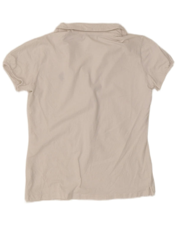 U.S. Polo Assn. Tricou polo pentru femei UK 14 mare, alb, bumbac