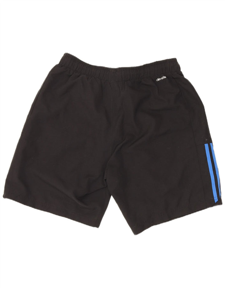 Pantaloni scurți sport pentru bărbați Adidas Climalite, poliester mediu negru