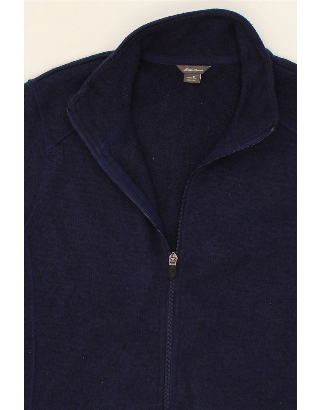 EDDIE BAUER Womens Tracksuit Top Jacket UK 18 XL Navy Blue Polyester Vintage Eddie Bauer and Second-Hand Eddie Bauer from Messina Hembry 