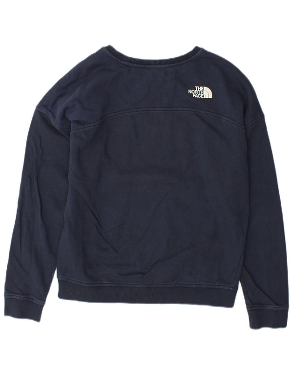 Pulover grafic pentru femei The North Face UK 14 Medium Bleumarin