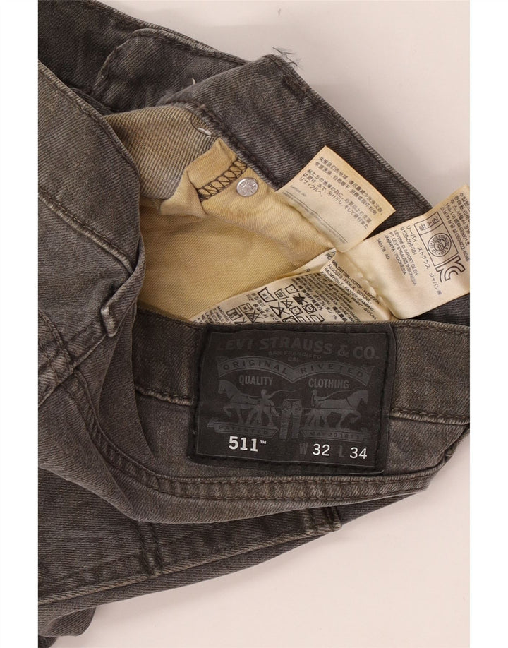Blugi Levi's 511 Slim pentru bărbați W32 L34 bumbac gri