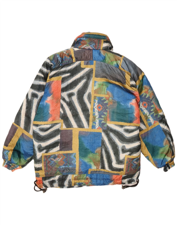 VINTAGE Jachetă Windbreaker oversized pentru femei EU 38 Medium Multicolor