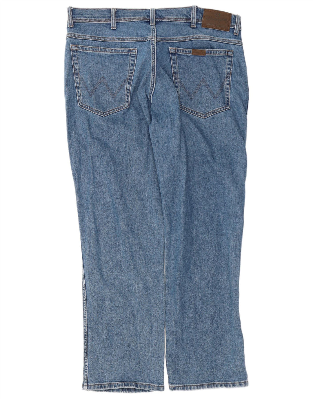 Blugi drepți Wrangler pentru bărbați, cu ajustare normală, W36 L30, bumbac albastru