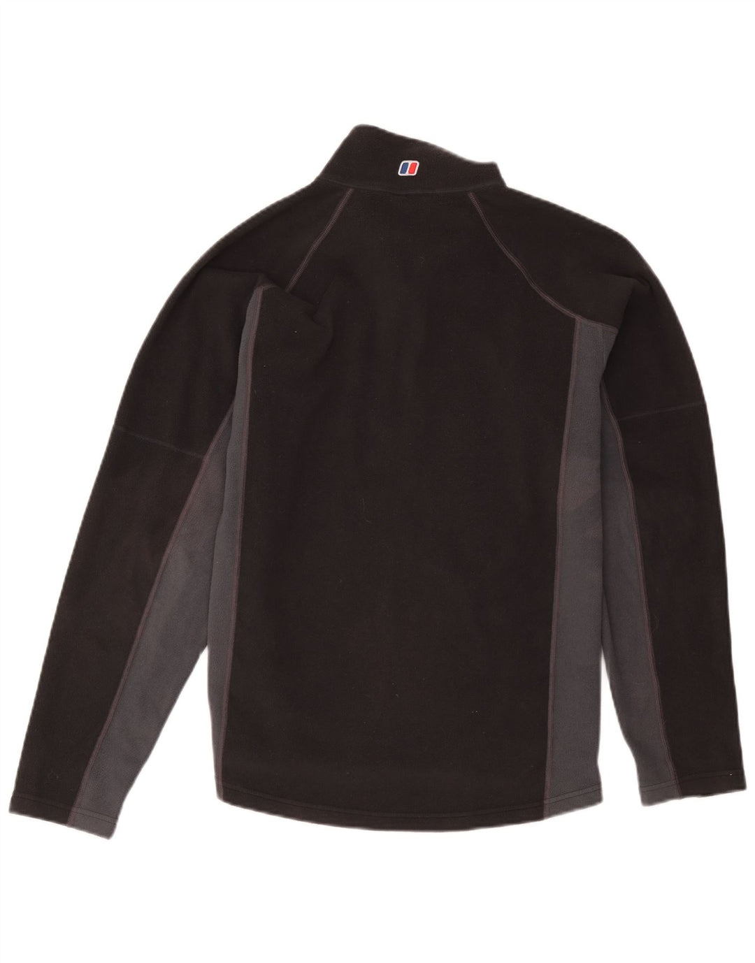 Jumper pentru bărbați Berghaus, din lână, cu fermoar, negru, colorblock