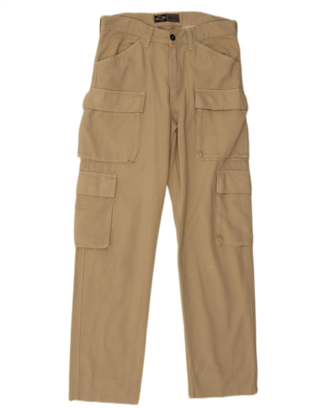 Luați doi pantaloni cargo drepți pentru bărbați W32 L31 bumbac bej