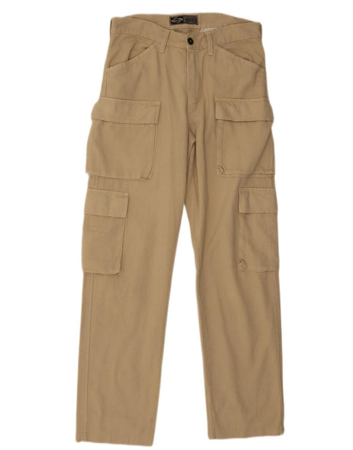 Luați doi pantaloni cargo drepți pentru bărbați W32 L31 bumbac bej