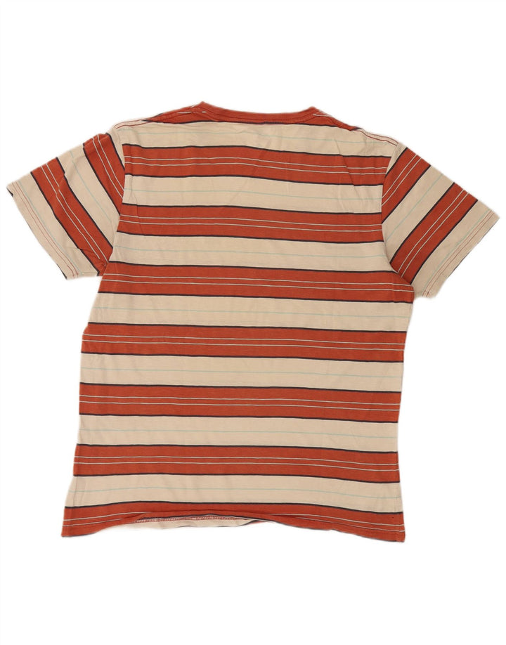 Tricou Rip Curl pentru bărbați, cu ajustare standard, de top mare, cu dungi portocalii