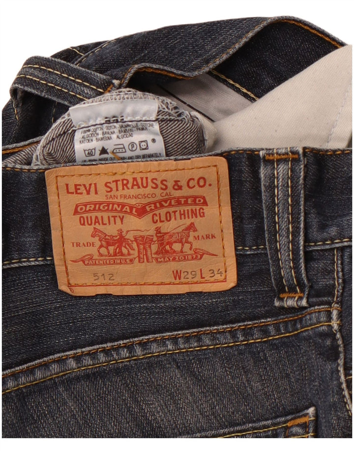 Pantaloni scurți 512 Slim Denim LEVI'S pentru bărbați W29 Bumbac albastru mic
