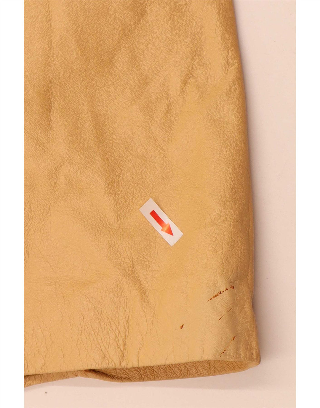 Palton de piele pentru femei Carmen UK 12 Piele galben medie