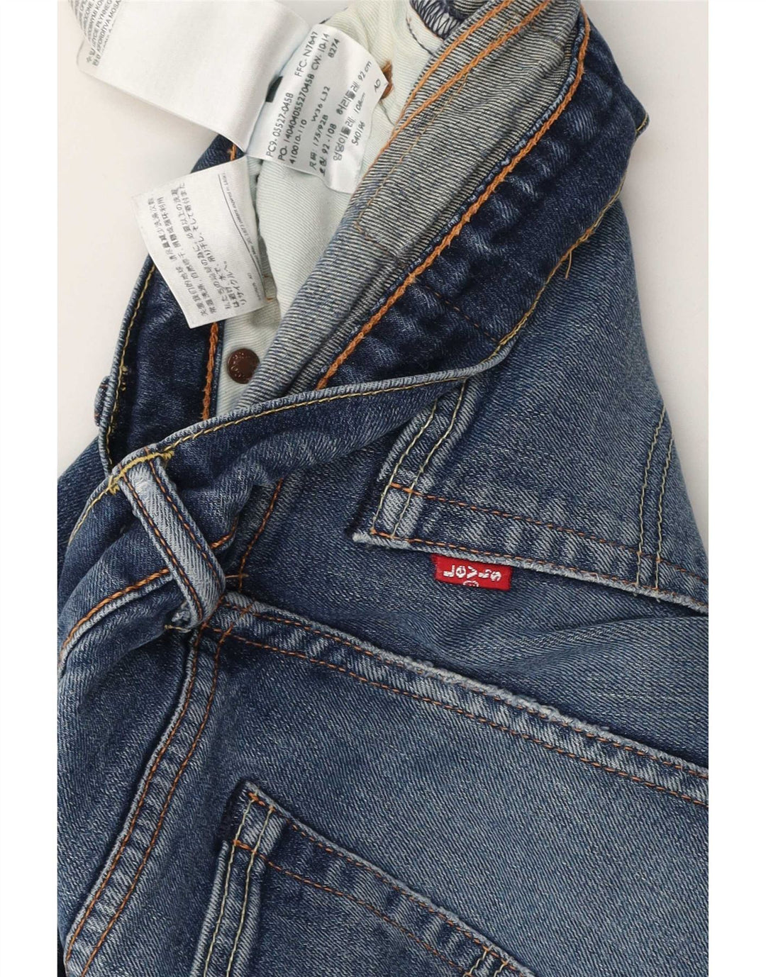 Blugi pentru bărbați Levi's 521 Bootcut W36 L32 Bumbac albastru