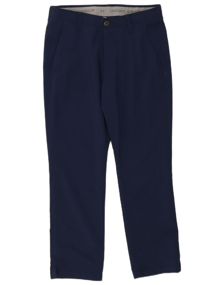 Pantaloni chino drepti pentru bărbați Under Armour W34 L30 poliester bleumarin