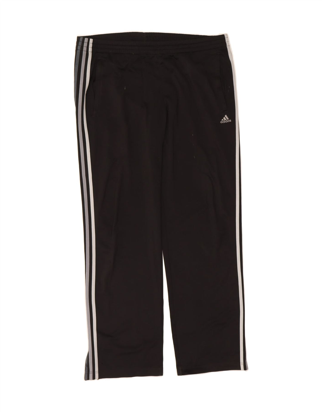 ADIDAS Mens Tracksuit Trousers UK 42/44 Large  Black Polyester Vintage Adidas and Second-Hand Adidas from Messina Hembry 