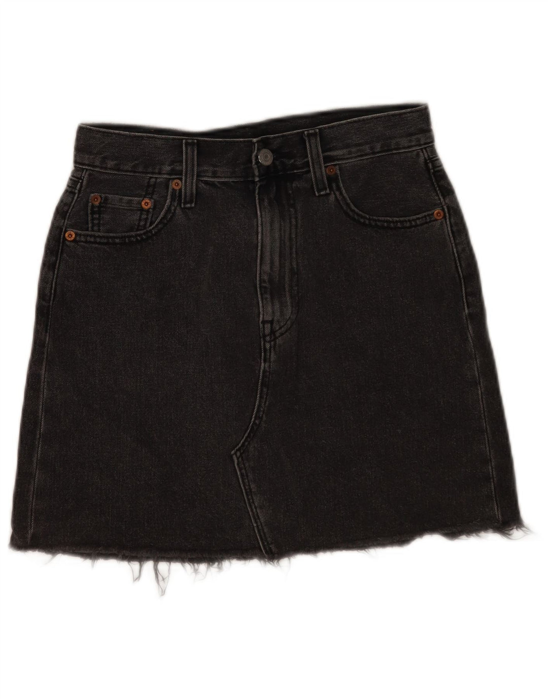 Fusta de blugi pentru femei Levi's W26 Small Grey Bumbac