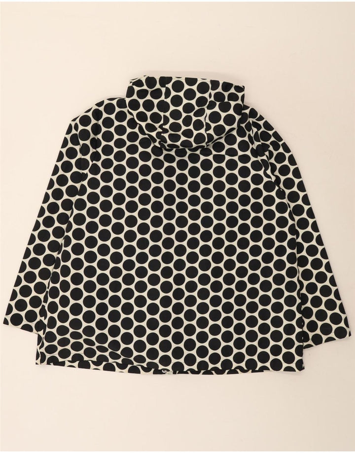 MARKS & SPENCER Jachetă de ploaie cu glugă pentru femei UK 20 2XL Black Polka Dot