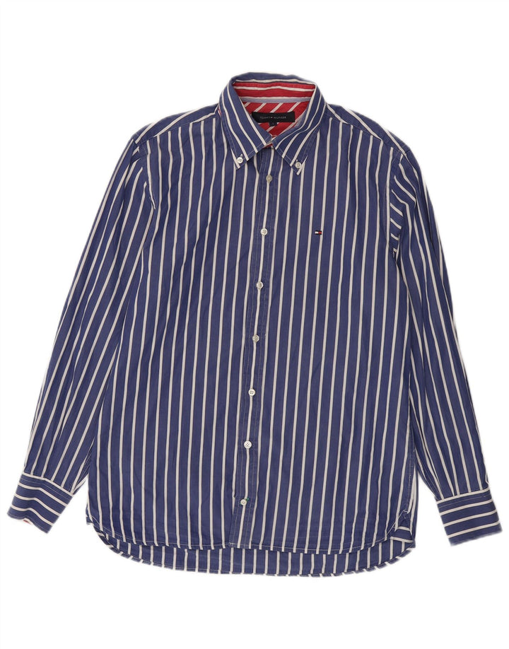 Cămașă Tommy Hilfiger pentru bărbați, cu dungi mici, albastre