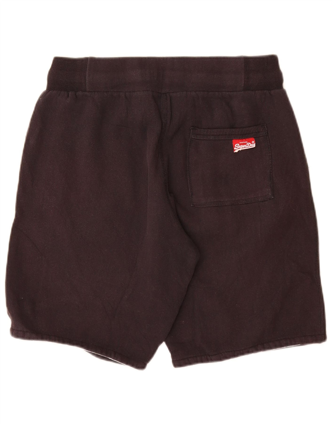 SUPERDRY Pantaloni scurti de sport grafic pentru femei UK 12, bumbac gri mediu