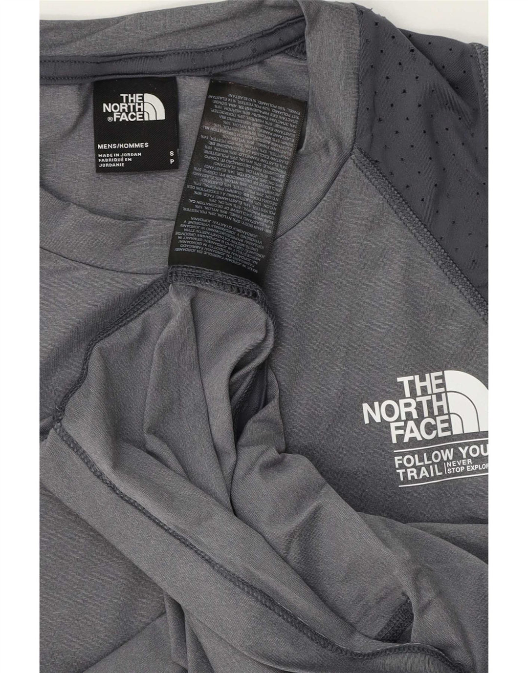 Vestă grafică pentru bărbați The North Face, mic, gri, sport, poliester