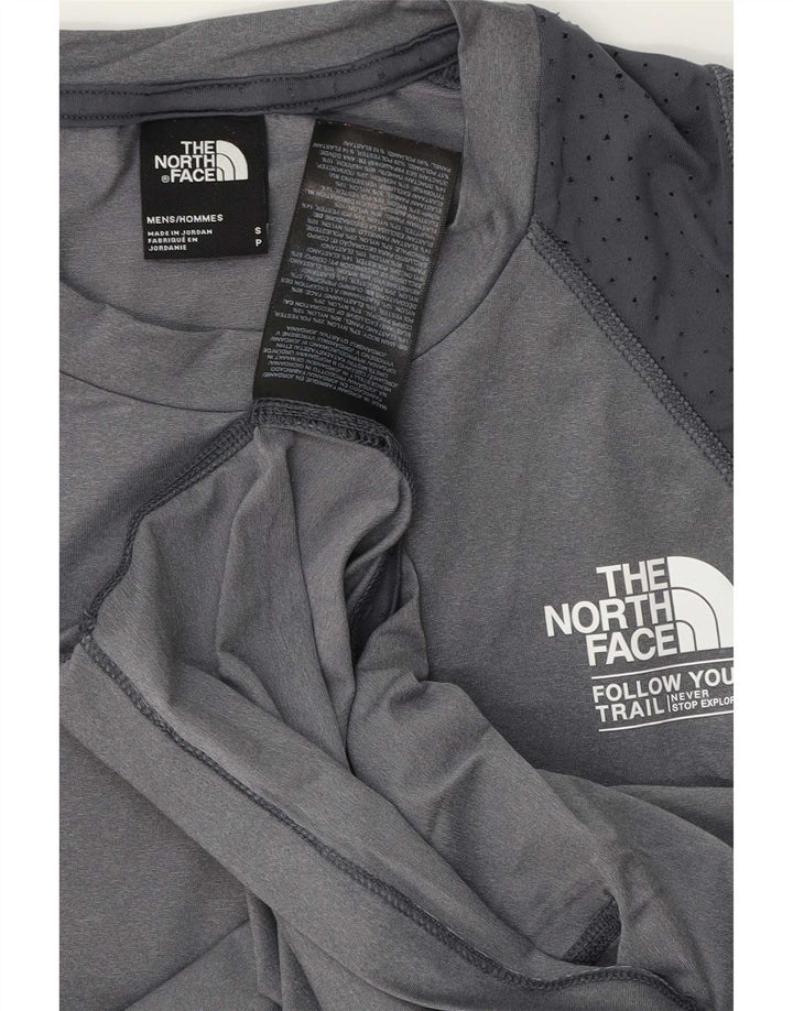 Vestă grafică pentru bărbați The North Face, mic, gri, sport, poliester