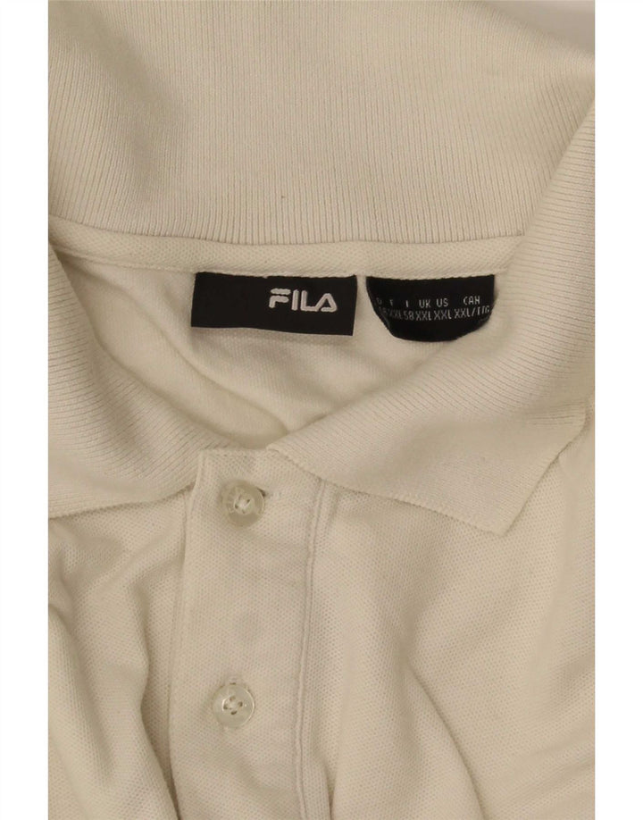 Tricou Polo pentru bărbați Fila 2XL Alb