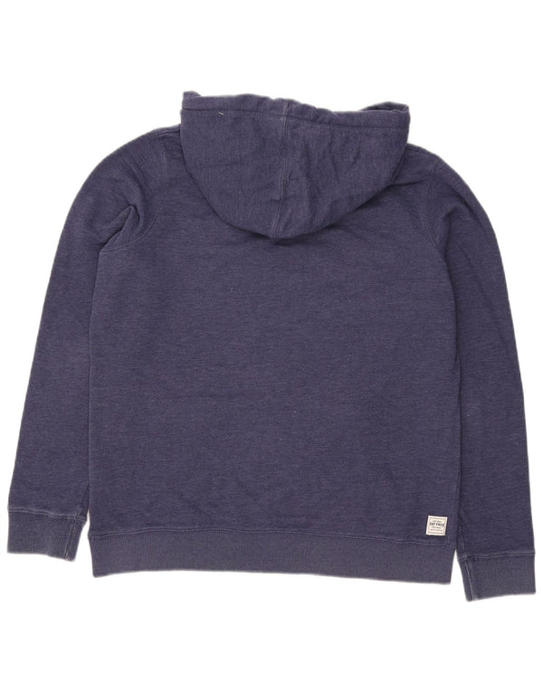 Pulover pentru femei Fat Face Heritage Graphic Hoodie UK 12 Medium Bleumarin