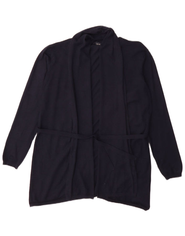Pulover cardigan cu paragate Zara pentru femei UK 18 XL bleumarin, viscoză