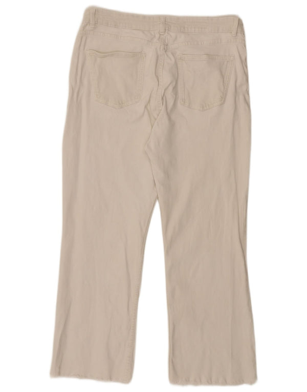 Blugi drepti pentru femei Zara EU 46 2XL W36 L26 Alb