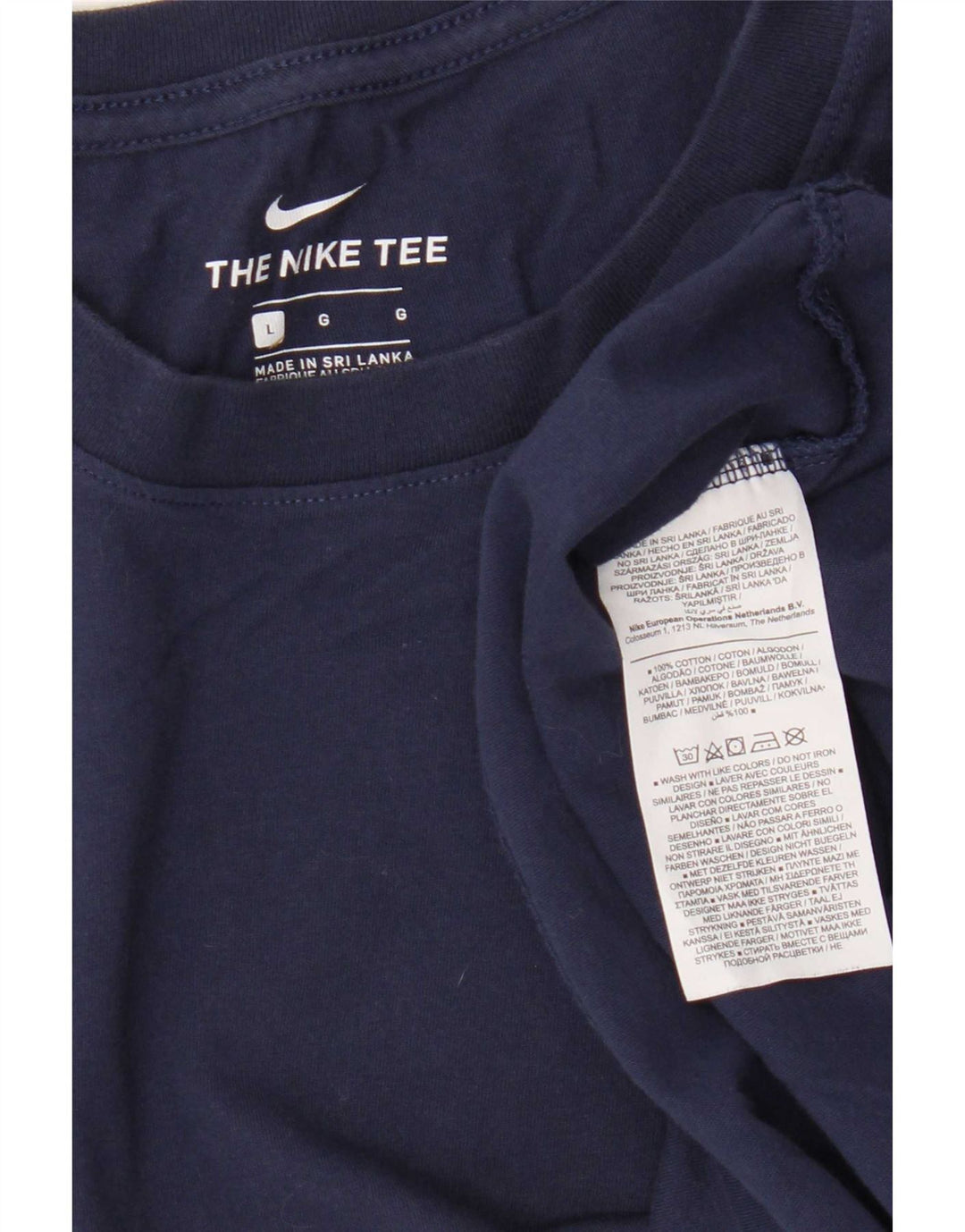 Tricou grafic Nike pentru bărbați Top mare din bumbac bleumarin