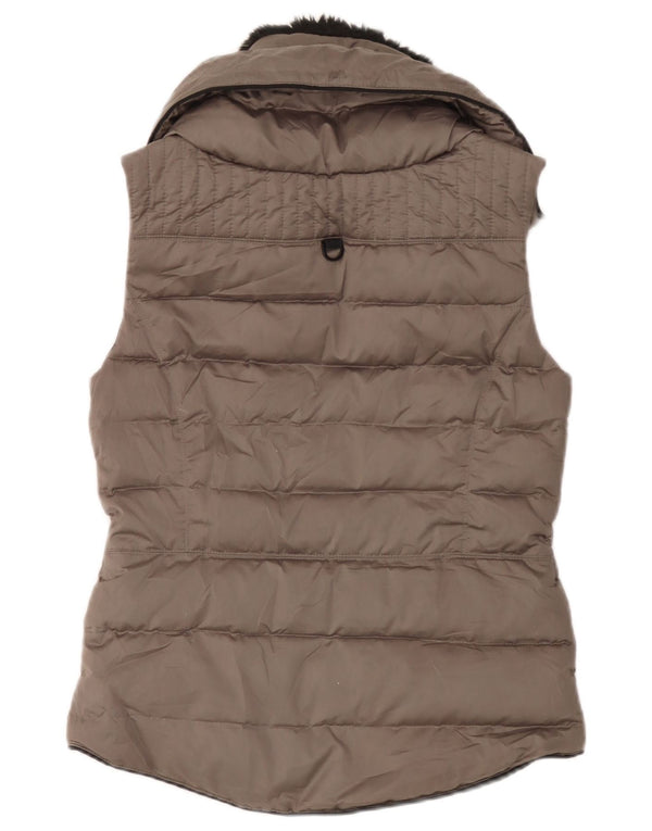 Gilet căptușit supradimensionat pentru femei Zara UK 6 XS poliester gri