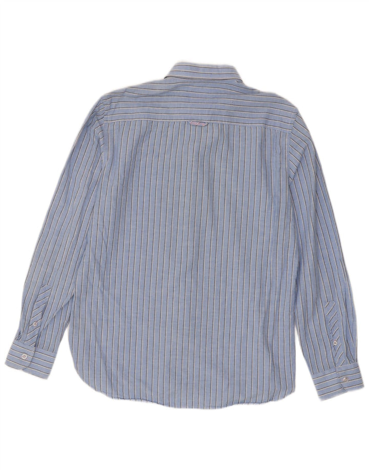 Crew Clothing Cămașă pentru bărbați Slim Fit Bumbac cu dungi albastre medii