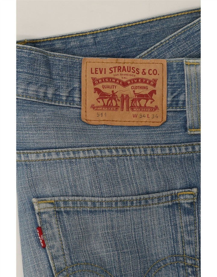 Blugi Levi's 511 Slim pentru femei W34 L30 Bumbac albastru