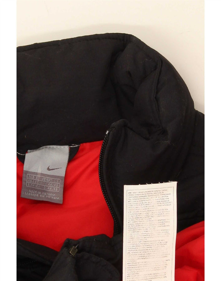 Jachetă căptușită cu grafică Nike pentru bărbați Marea Britanie 36/38 Mic, negru, nailon color bloc