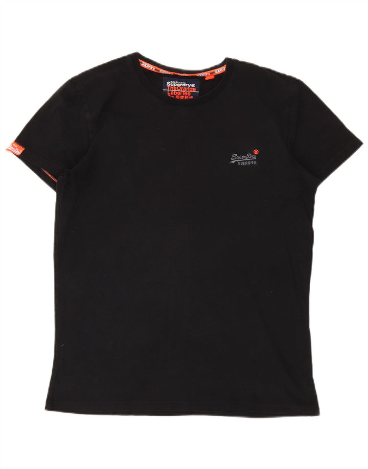 SUPERDRY Tricou Bărbați Top Medium Negru Bumbac