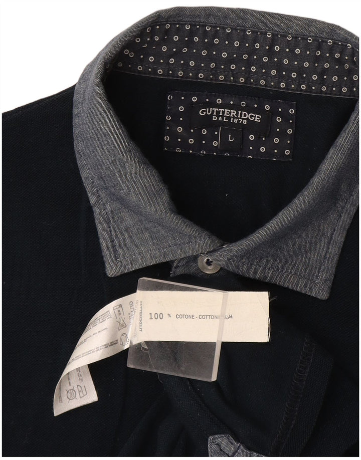Tricou polo pentru bărbați Gutteridge, mare, bleumarin, bumbac