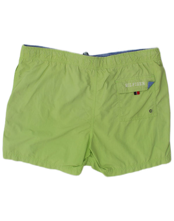Pantaloni scurți de înot Tommy Hilfiger pentru bărbați, poliester verde mediu