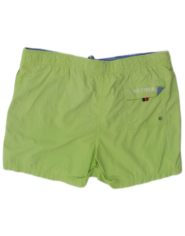 Pantaloni scurți de înot Tommy Hilfiger pentru bărbați, poliester verde mediu