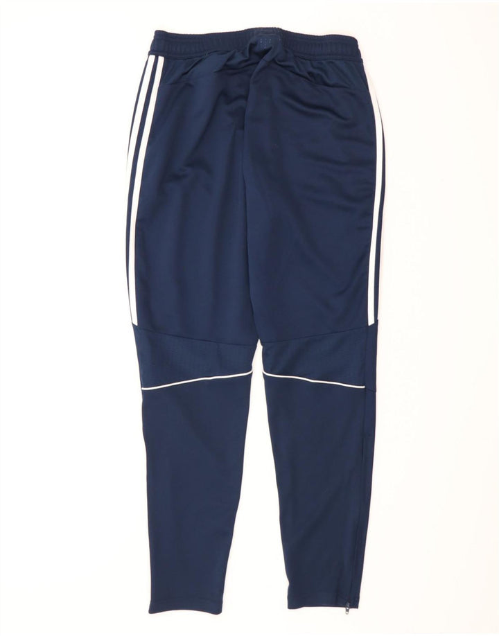 Pantaloni de trening Adidas pentru bărbați, poliester mediu albastru bleumarin