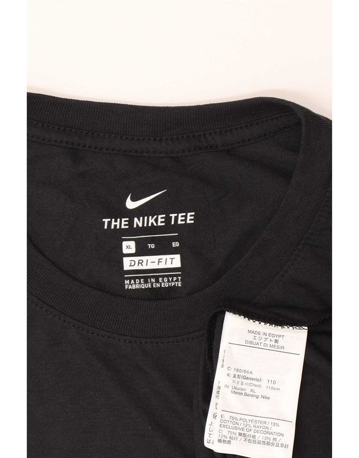 Tricou grafic Nike Dri Fit pentru bărbați Top XL Poliester negru